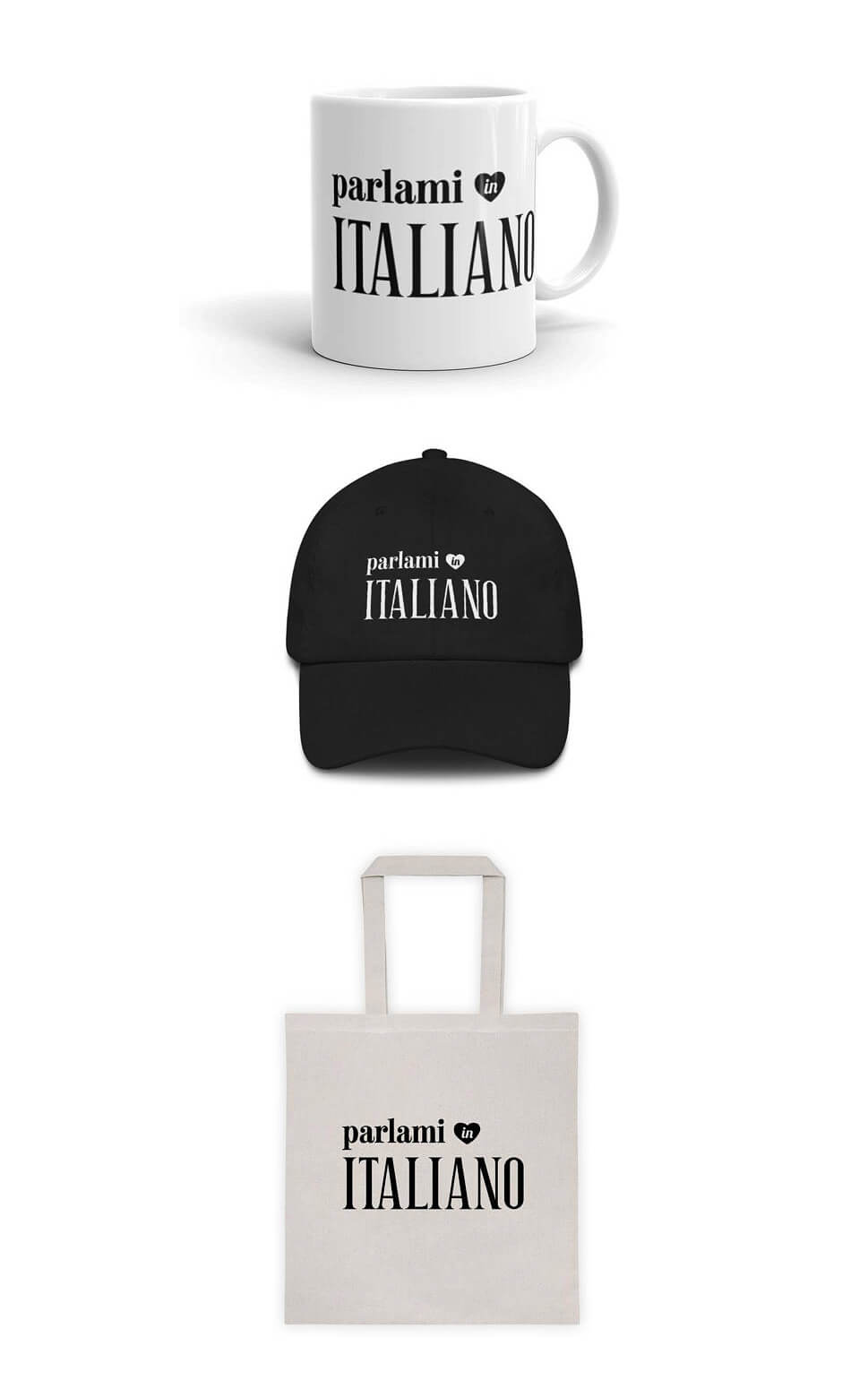 Italian Self Study Accessories Bag Mug Design By Hopemade