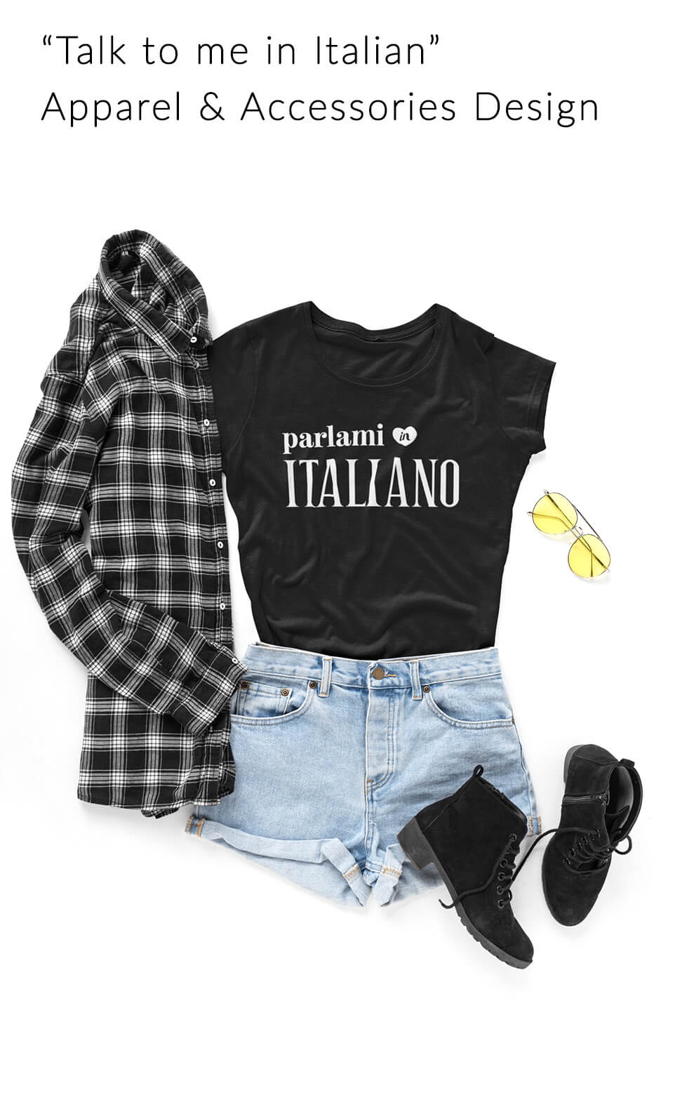 Italian Self Study Apparel T-Shirt Design By Hopemade